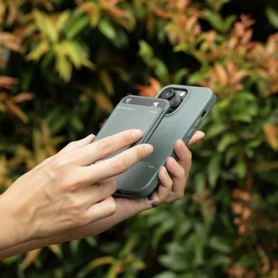 Cover Iphone 15 Plus Magsafe Native Union - Slate Green